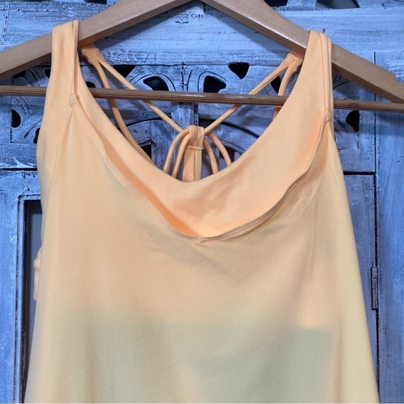 NWT Athleta Solace Support Acapulco Orange Built In Bra Tank Mini Dress - Picture 7 of 10